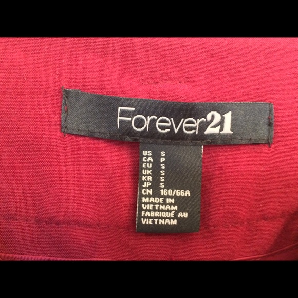 Forever 21 Burgundy High-Waisted Shorts - Picture 3 of 4